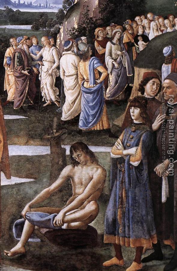 Pietro Perugino : Baptism of Christ, detail Pietro Perugino : Baptism of Christ, detail